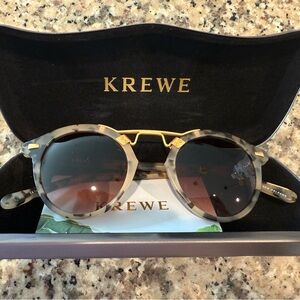 KREWE Tortoise and Gold Sunglasses